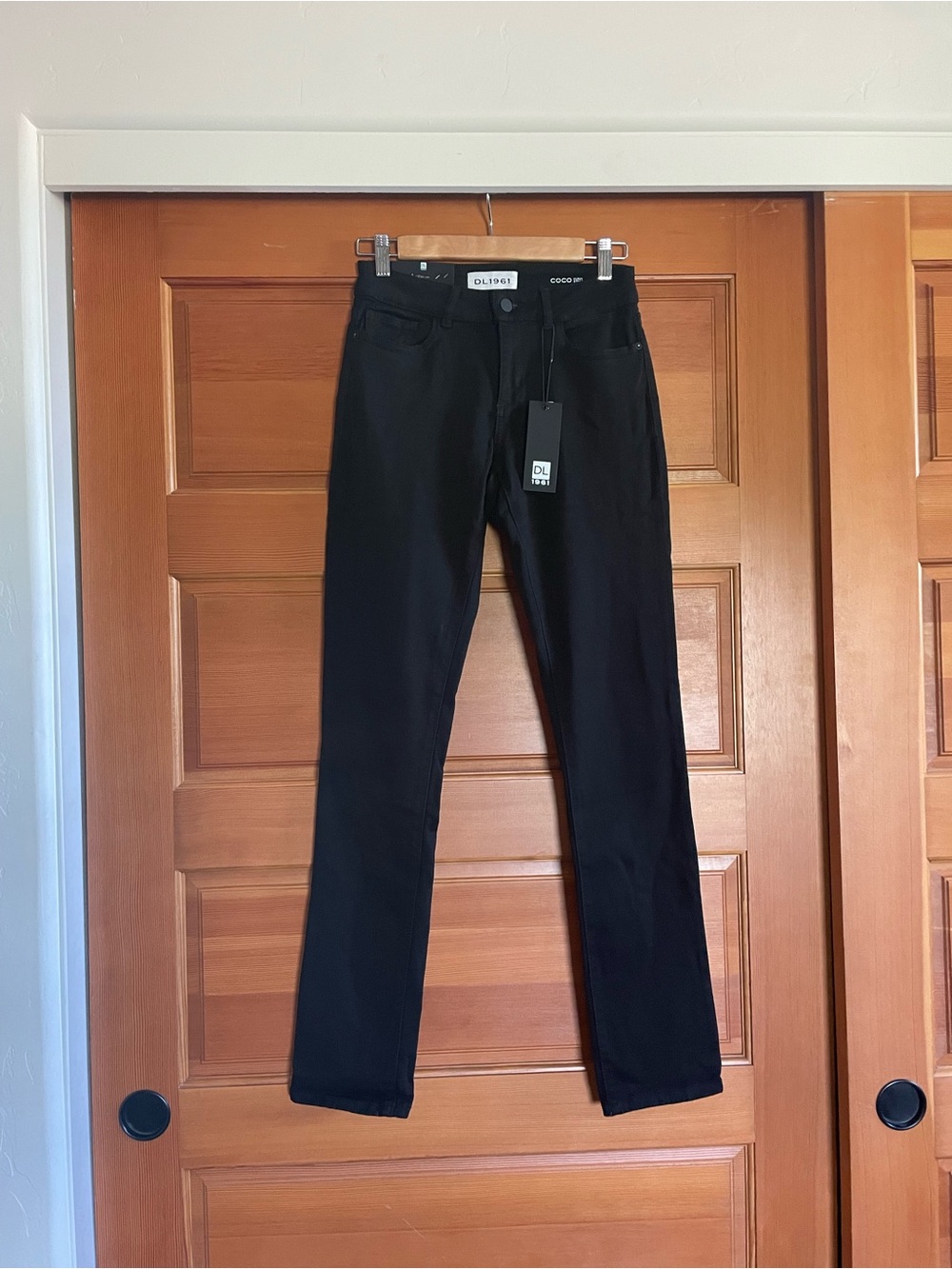 DL1961 Coco Curvy Straight Smart Denim Women’s Jeans - Black